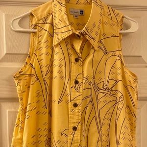 GUC Sig Zane Dress, Yellow & Brown, Medium